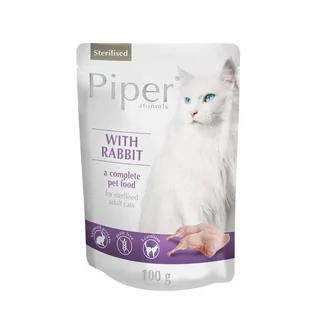 Dolina Noteci Piper dla kota sterylizowanego z królikiem 100g 47020-uniw - Mokra karma dla kotów - miniaturka - grafika 1