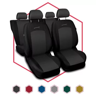 Komplet uniwersalnych pokrowców samochodowych Sport Line ciemnoszare - Pokrowce na fotele - miniaturka - grafika 1