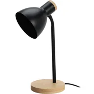 Lampy stojące - Lampka na biurko w skandynawskim stylu, drewniana podstawa, 14 x 36 cm - miniaturka - grafika 1