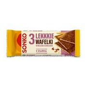 Ciastka - Sonko Lekkie Wafelki 3 ziarna w czekoladzie mlecznej 36g - miniaturka - grafika 1