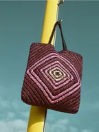 Torebki damskie - Reserved - Pleciona torebka shopper - wielobarwny - miniaturka - grafika 1