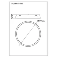Lampy sufitowe - Globo Lampa sufitowa LED Della, aluminiowy / szary / cynkowy, salon / jadalnia, aluminium, nowoczesny - miniaturka - grafika 1