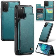 Etui i futerały do telefonów - Etui na telefon CASEME C22 Series kompatybilne z Samsung Galaxy S20 FE / FE 5G / S20 Lite / S20 FE 2022 z 5 przegródkami na karty i podpórką Zielony - miniaturka - grafika 1