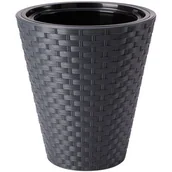 Donice - Donica RATTANA 30 antracyt - miniaturka - grafika 1