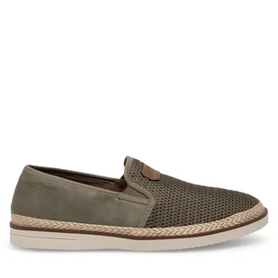 Espadryle Rieker B2366-54 Khaki - Espadryle męskie - miniaturka - grafika 1