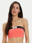 Stroje kąpielowe - Calvin Klein Swimwear Góra od bikini KW0KW02355 Koralowy - miniaturka - grafika 1