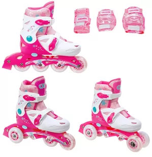 Rolko-Wrotki 3w1 Croxer Missy 35-38 / Ochraniacze Fibre M - Ochraniacze - miniaturka - grafika 1