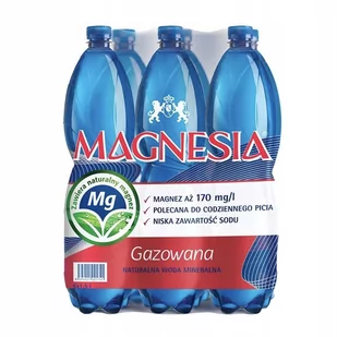 MAGNESIA Naturalna woda gazowana 6 x 1500ml - Woda - miniaturka - grafika 1