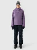 Kurtki narciarskie - Kurtka narciarska membrana 5000 damska 4F 4FWAW24TTJAF572-50S Fioletowy - miniaturka - grafika 1