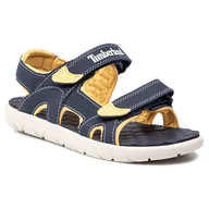 Sandały damskie - Timberland Sandały Perkins Row 2-Strap TB0A1QXN0191 Navy - miniaturka - grafika 1