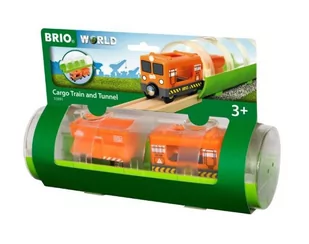 Brio tunel i pociąg towarowy World - Pociągi dla dzieci - miniaturka - grafika 2