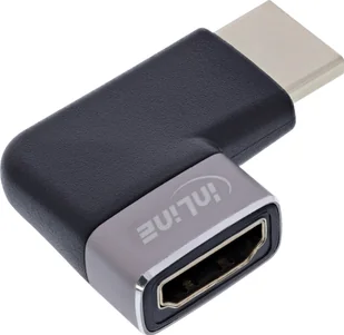 InLine® HDMI Adapter, HDMI A Stecker / Buchse, 90° rechts, 8K UHD - Złącza, przejściówki, adaptery - miniaturka - grafika 1