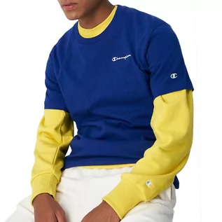 Koszulki sportowe męskie - Koszulka Champion Eco-Friendly Organic Cotton 218550-BS559 - granatowa - grafika 1