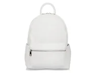 Torebki damskie - Vera Pelle, Plecak skórzany damski P16, biały, 36x31x14 cm - miniaturka - grafika 1