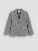 Kurtki i płaszcze dla chłopców - Reserved - Marynarka z dodatkiem wiskozy - jasnoszary - miniaturka - grafika 1