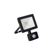 Lampy ogrodowe - Naświetlacz LED z czujnikiem ruchu 10W GRUN v3 LED-10-B-SE 4000K 900lm czarny - miniaturka - grafika 1