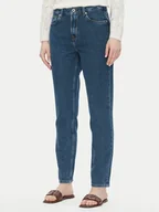 Spodnie damskie - Pepe Jeans Jeansy PL204591 Granatowy Tapered Fit - miniaturka - grafika 1
