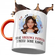 Kubki - Kubek Pomarańczowy Dla Patrycji Koleżanki Prezent z Nadrukiem ze Zdjęciem+ Opakowanie na prezent (wzór 01) - miniaturka - grafika 1