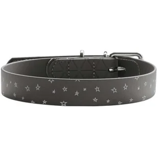 Ecolife HUNTER OBROŻA DLA PSA CONVENIENCE REFLECT STARS CZARNA dł 35 szer 2cm - Obroże dla psów - miniaturka - grafika 1