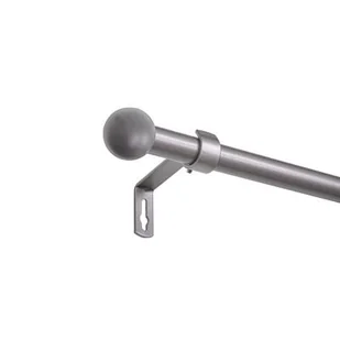 Karnisz pojedynczy Base I 240 cm 16 mm kula satyna - Karnisze - miniaturka - grafika 1