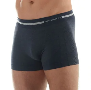 Brubeck Bokserki męskie Comfort Wool granatowe r. M BX10430 - Majtki męskie - miniaturka - grafika 1