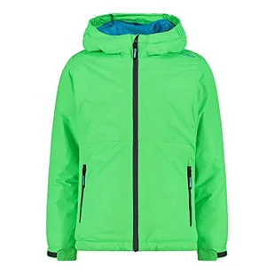 CMP - Kid G Jacket Fix Hood, Girl, Mela Fluo, 110 - Kurtki i płaszcze dla dziewczynek - miniaturka - grafika 1