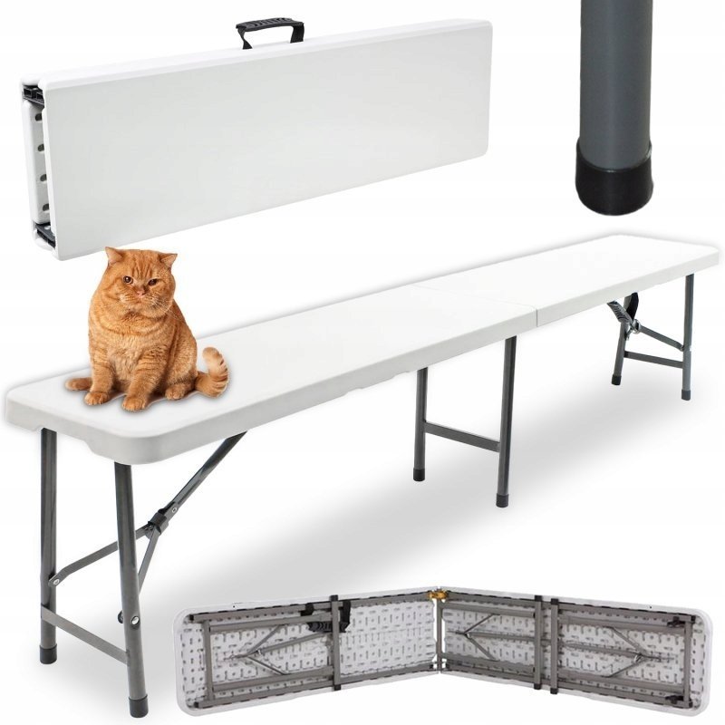 ŁAWKA CATERINGOWA 180CM BIAŁA KANZA