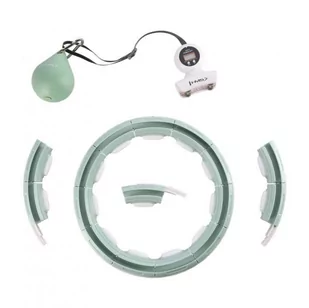 HMS HHM15 Hula Hop z magnesem i obciążeniem zielony + licznik - Obciążenia - miniaturka - grafika 3