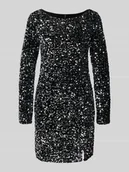 Sukienki - Sukienka wieczorowa o dopasowanym kroju z cekinowym obszyciem model ‘BELLA’ - miniaturka - grafika 1