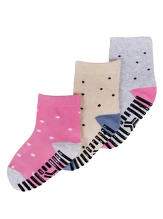 Skarpety dziewczęce skarpetki dziecięce z ABS kropki 3PAK 27-30 YOCLUB - Skarpetki damskie - miniaturka - grafika 1