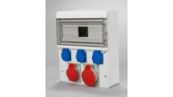 Rozdzielnie elektryczne - Tarel Zestaw zasilający 2x32A/400V 5P + 3x16A/250V 13-mod IP44 6636-000 6636-000 - miniaturka - grafika 1