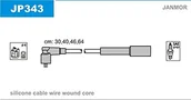 Układ zapłonowy - akcesoria - JANMOR Zestaw przewodów zapłonowych JP343 - miniaturka - grafika 1
