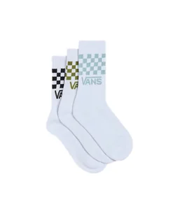Skarpety Classic Check Crew (3 pary) VN000GMUM8I 36.5-41 - Skarpetki damskie - miniaturka - grafika 1