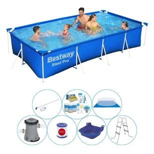 Basen Super Deal - Bestway Steel Pro 400x211x81 cm Rechteckig - Baseny ogrodowe - miniaturka - grafika 1