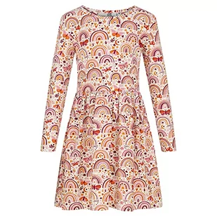 Happy Girls Dziewczęca sukienka dziecięca, beżowa, regularna, beżowy, 104 cm - Sukienki - miniaturka - grafika 1