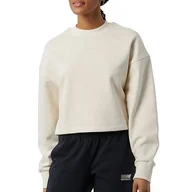 Bluzy sportowe damskie - Bluza New Balance WT23555GIE - beżowa - miniaturka - grafika 1