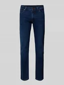 Spodnie męskie - Jeansy o kroju regular fit z wpuszczanymi kieszeniami - miniaturka - grafika 1