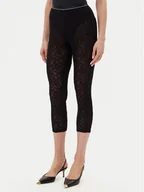 Spodnie damskie - PINKO Spodnie materiałowe 105226 A2M5 Czarny Slim Fit - miniaturka - grafika 1