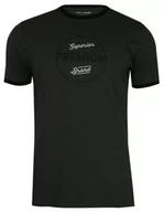 Koszulki męskie - Grafitowy Bawełniany T-Shirt -PAKO JEANS- Męski, Okrągły Dekolt, Krótki Rękaw, z Napisami, Nadrukiem - Pako Jeans - miniaturka - grafika 1