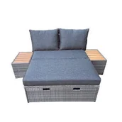 Meble ogrodowe - Komplet mebli ogrodowych Eleonore popielaty PATIO - miniaturka - grafika 1