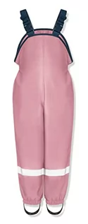 Spodnie i spodenki dla chłopców - Playshoes Dziecięce wodoodporne spodnie przeciwdeszczowe, uniseks, pastelowo-różowe, 104, pastelowy róż, 104 - grafika 1