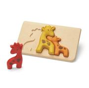 Układanki dla dzieci - Plan Toys Żyrafy Puzzle drewniane - miniaturka - grafika 1