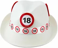 Dodatki do strojów karnawałowych - Biały kapelusz na 18 urodziny - 1 szt. - miniaturka - grafika 1