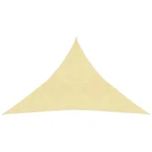 Parasole ogrodowe - vidaXL Żagiel przeciwsłoneczny, 160 g/m, beżowy, 3x3x4,2 m, HDPE vidaXL - miniaturka - grafika 1