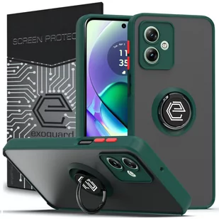 ETUI EXOGUARD O-RING + SZKŁO - MOTOROLA MOTO G54 5G / G54 5G POWER EDITION - PANCERNE CASE OBUDOWA FUTERAŁ RING - Etui i futerały do telefonów - miniaturka - grafika 1