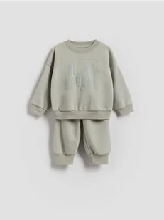 Reserved - Bawełniany komplet - jasnozielony - Bluzy i sweterki niemowlęce - miniaturka - grafika 1