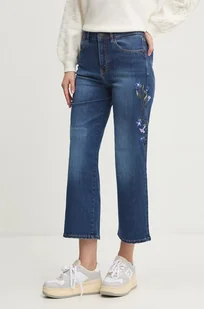 Desigual jeansy AIMAR damskie high waist 24WWDD18 - Spodnie damskie - miniaturka - grafika 1