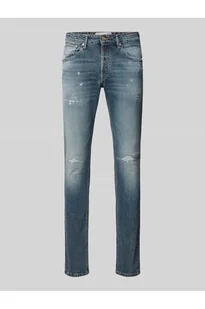 Jeansy o kroju regular slim fit z przetarciami model WILLBI - Replay - Spodnie męskie - miniaturka - grafika 1