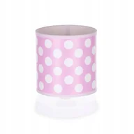 Lampy stojące - Lampka nocna biurkowa abażur nowoczesna KROPKI - miniaturka - grafika 1