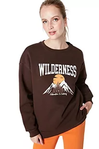 Trendyol Bluza damska, Brązowy, L - Bluzy damskie - miniaturka - grafika 1